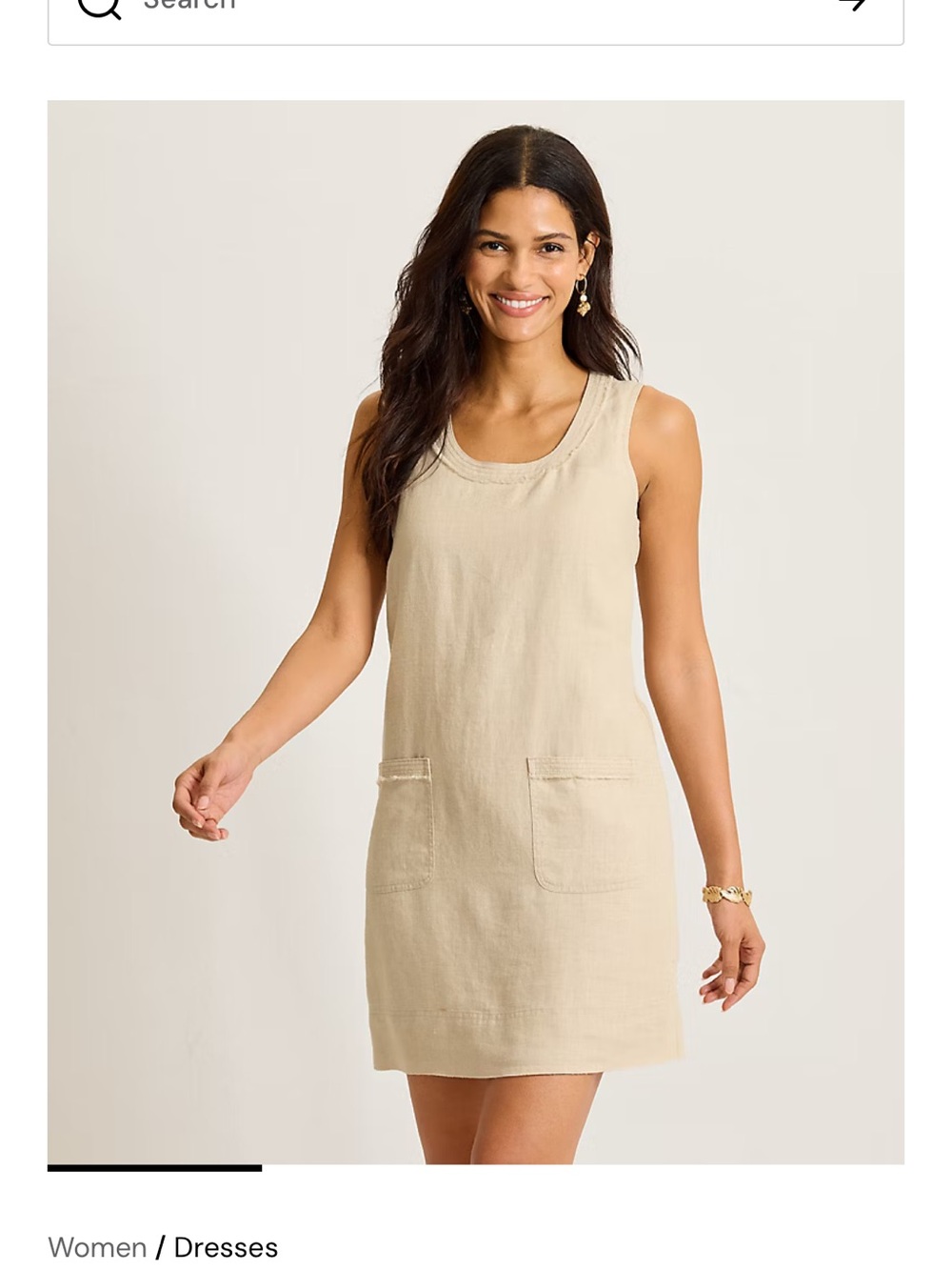 Two Palms Patch Pocket Linen Dress